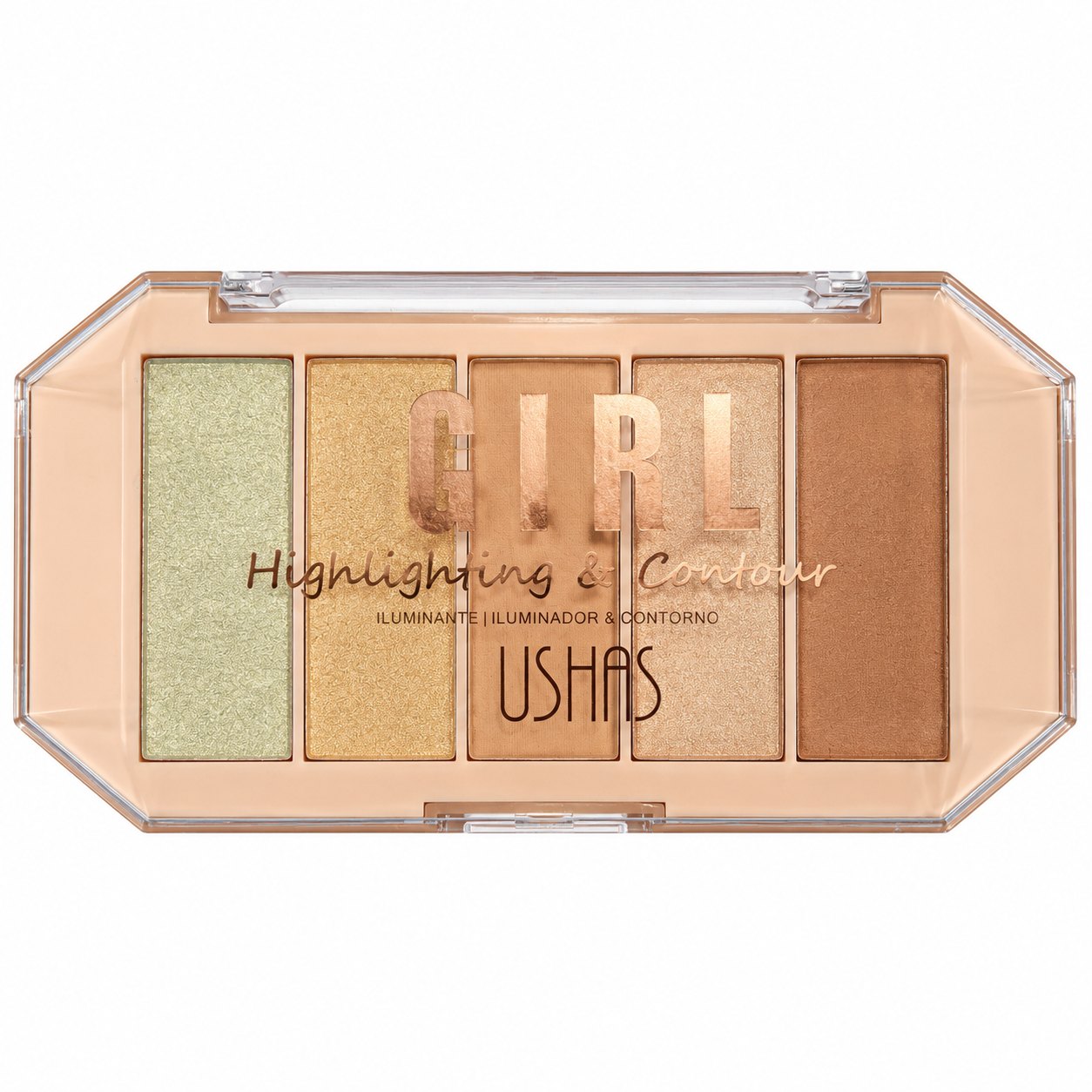 Girl highlighting contour