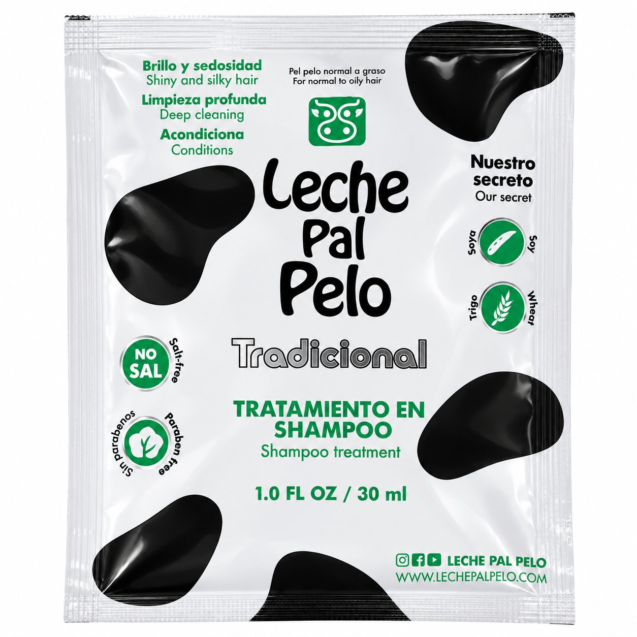 Leche pal pelo tratamiento en shampoo