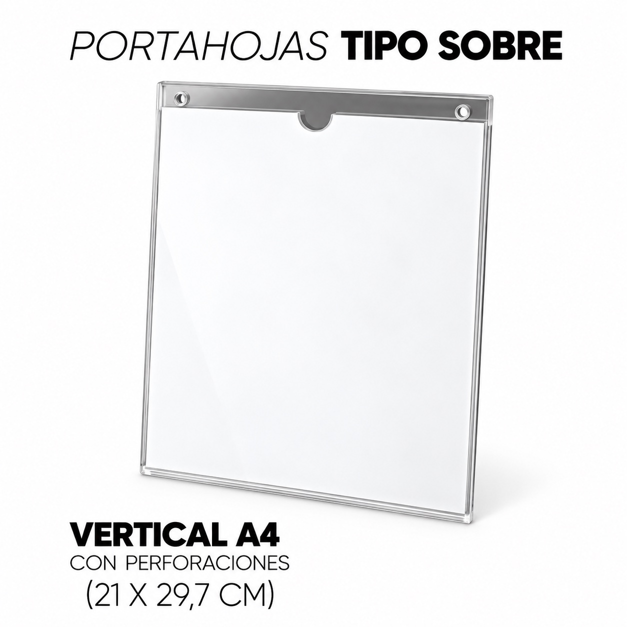Portahojas A4 - Tipo sobre Vertical